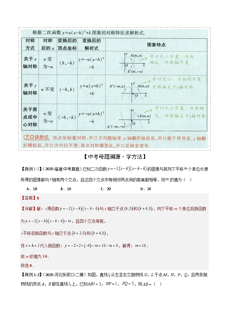 专题05 二次函数（6大题型8难点4新考法，题型清单）（解析版）第2页