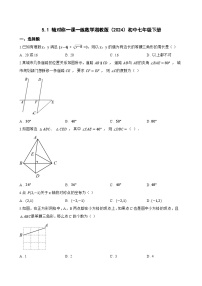初中数学湘教版(2024)七年级下册(2024)轴对称当堂达标检测题