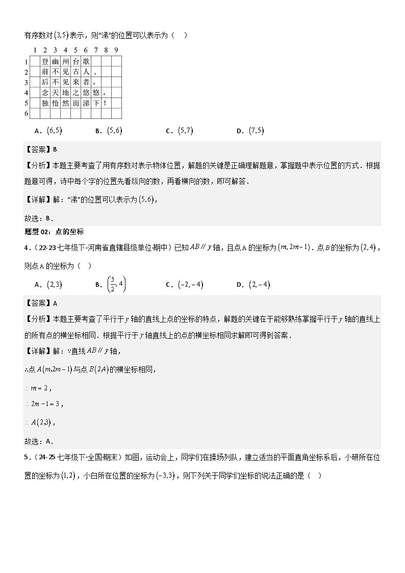专题强化01：平面直角坐标系 解析版第2页