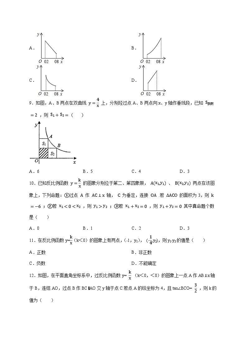 2026年 中考数学第一轮专项训练：反比例函数 [含答案]第3页