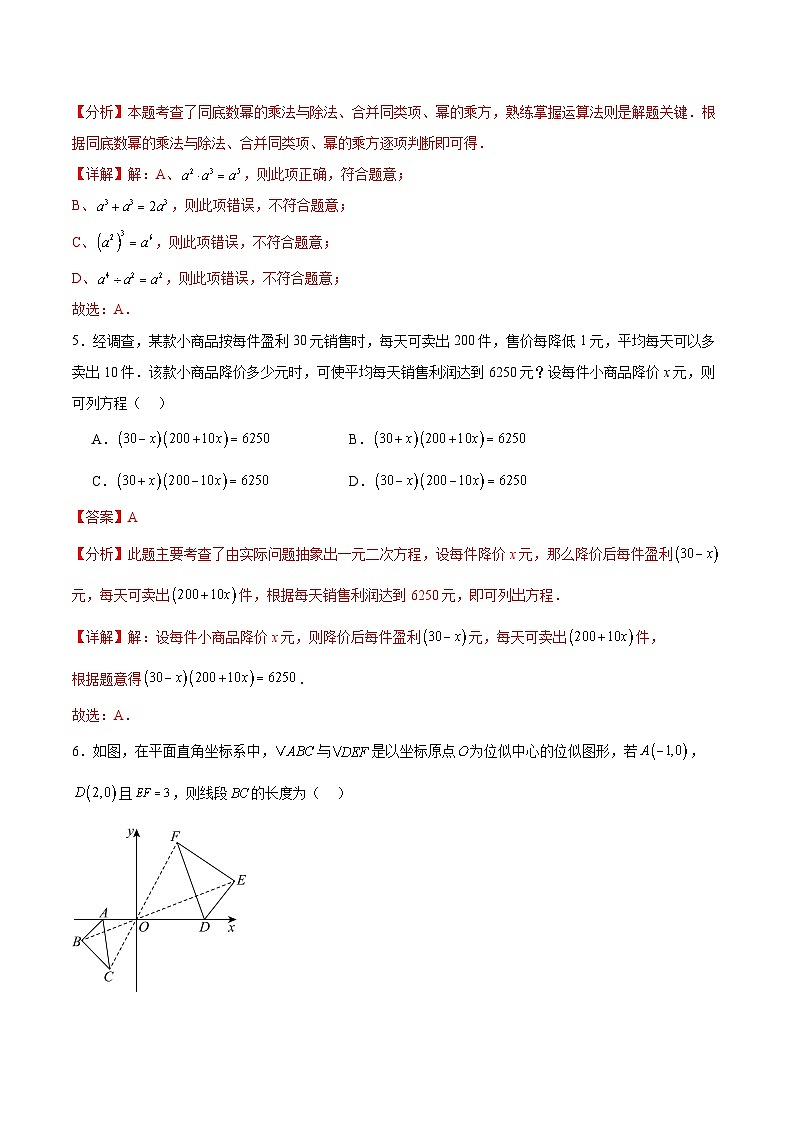 2026年中考数学高频考点强化训练（解析版）第3页