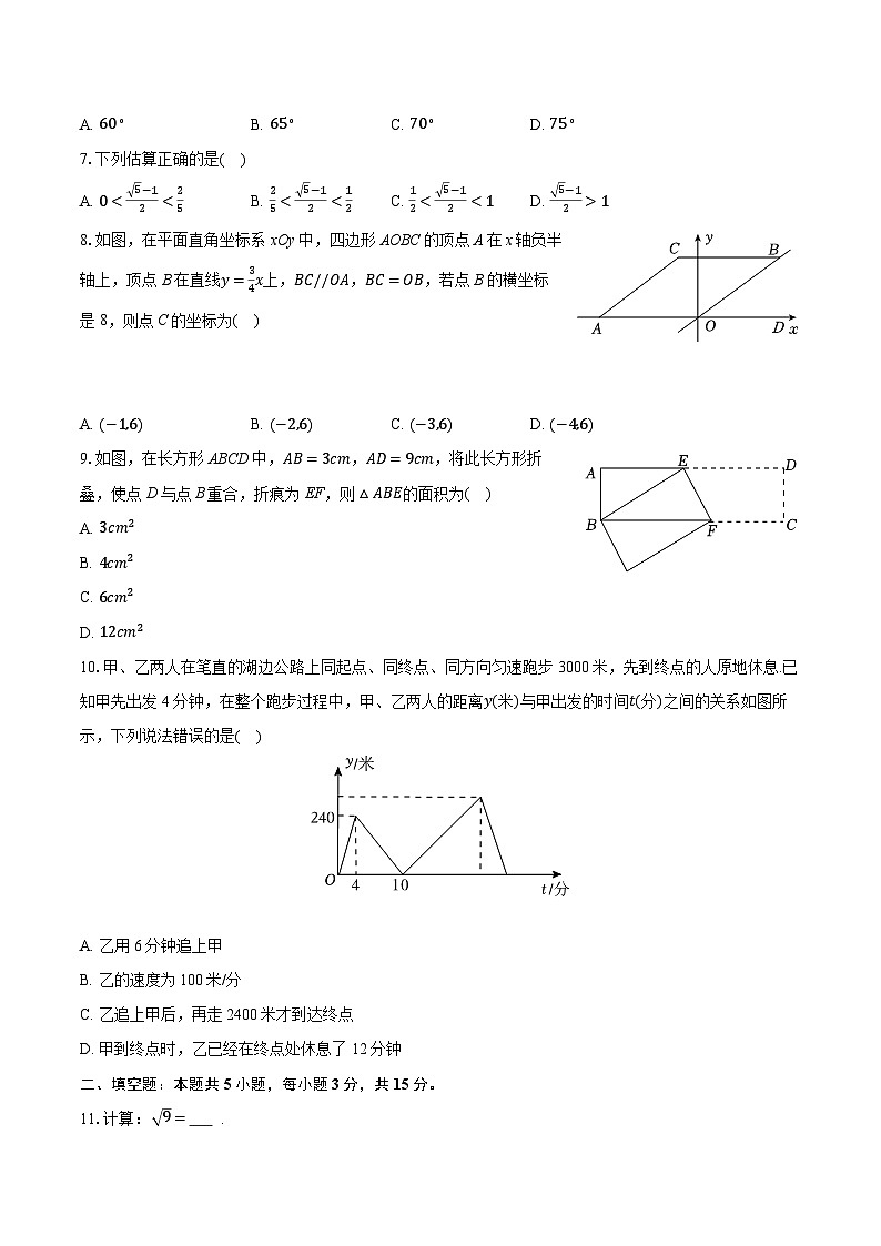 2025-2026学年辽宁省沈阳市虹桥中学教育集团八年级（下）开学数学试卷-普通用卷第2页