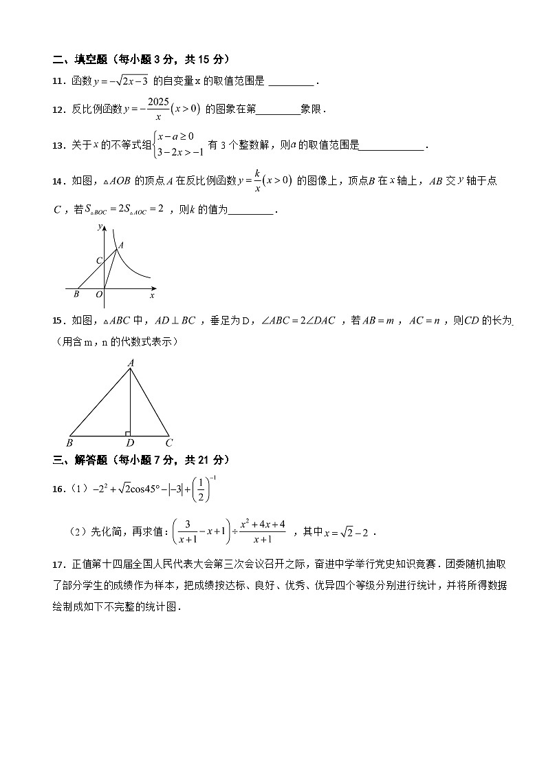 广东省湛江市雷州市2026年中考二模数学试题附答案第3页