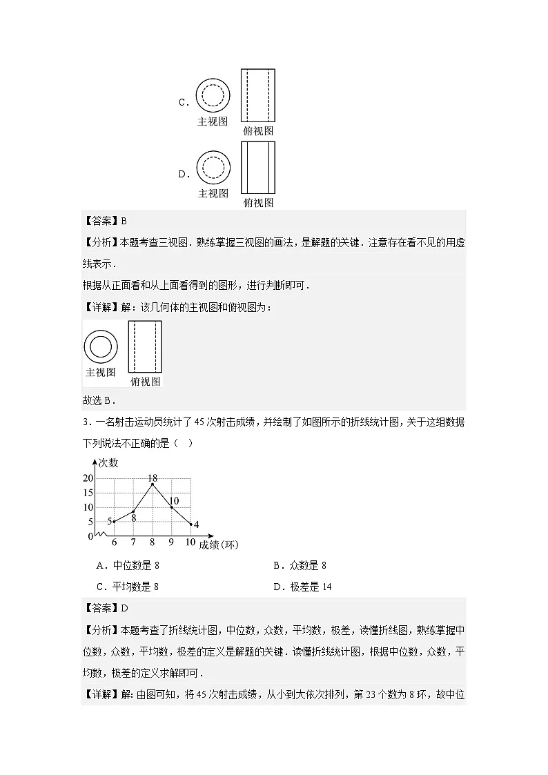 2026年广东省深圳市中考数学自编模拟卷（解析版）第2页