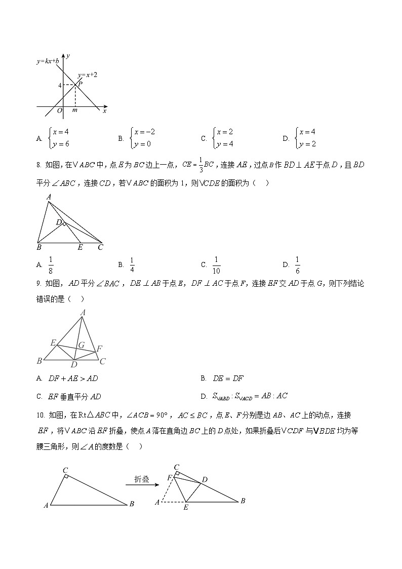 安徽省安庆市外国语学校2025-2026学年度第一学期八年级期末考试数学试卷第2页