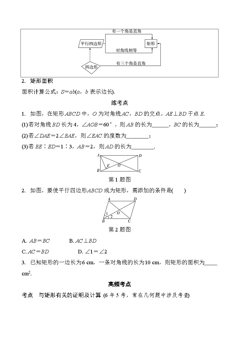2026中考数学二轮复习专题25 矩  形(含答案)专项练习（含答案解析）第2页