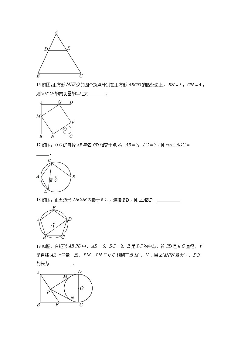 2025-2026学年江苏省徐州市沛县名校九年级上学期1月期末数学试卷（学生版）第3页