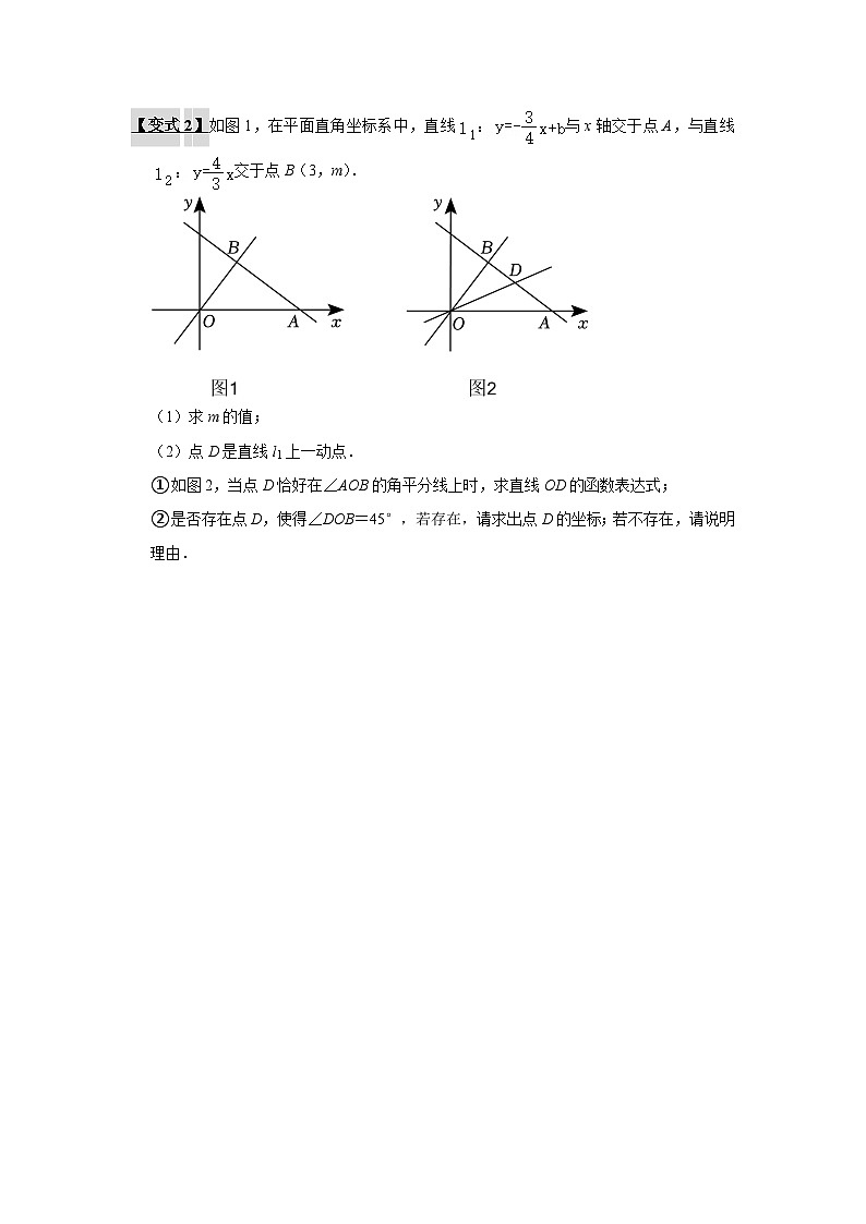 专题   一次函数与角度问题原卷第3页