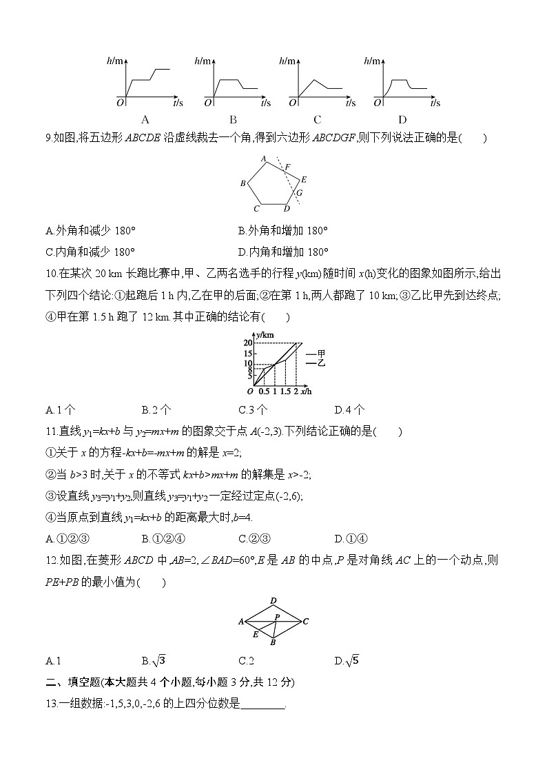 期末评估测试卷(一)（含答案） 2025－2026学年数学人教版八年级下册第2页