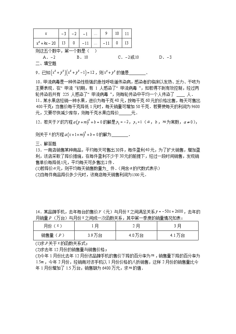 17.5一元二次方程的应用课后培优训练沪科版2025—2026学年八年级数学下册第2页
