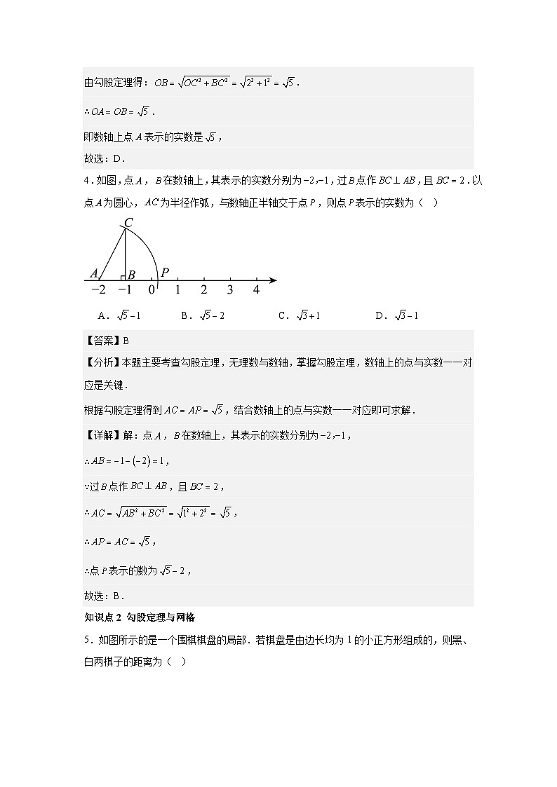 人教版新教材数学八年级下册第20章勾股定理20.1勾股定理及其应用第3课时利用勾股定理作图（解析版）第3页