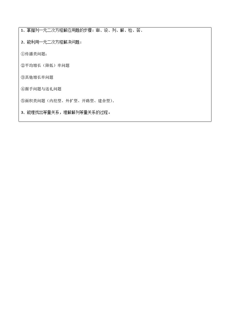 九年级上学期数学考点突破与提分——一元二次方程应用题练习1（含答案）第2页