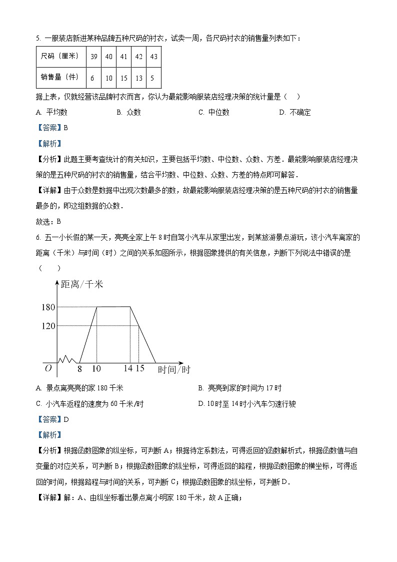 广东省广州市广州大学附属中学2024~2025学年八年级下学期期中考试数学试卷（解析版）第3页