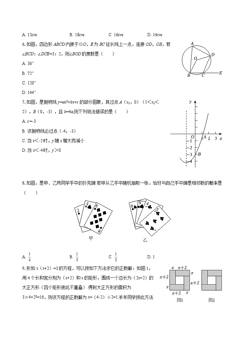 2025-2026学年广东省广州市天河区天省实验学校九年级（下）开学数学试卷-自定义类型第2页