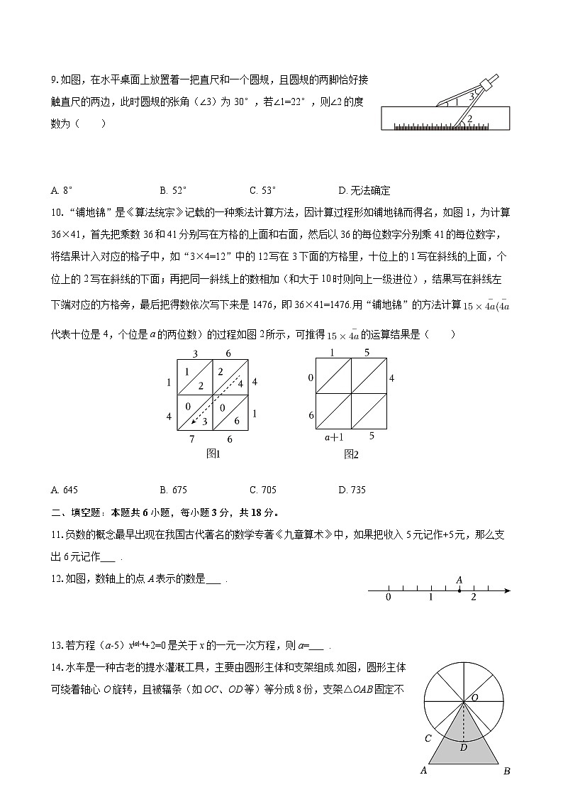 2025-2026学年福建省福州十九中七年级（下）月考数学试卷（3月份）-自定义类型第2页