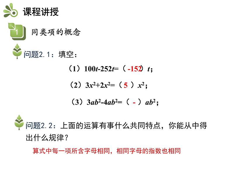 第二章 整式的加减 课件06