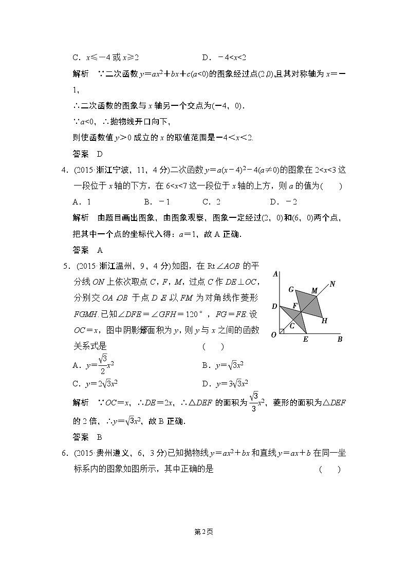 【一点一练】20届中考数学复习专题练：专题3 函数（含五年中考三年模拟一年创新）（12份打包）02