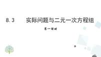 人教版七年级下册第八章 二元一次方程组8.3 实际问题与二元一次方程组优秀课件ppt