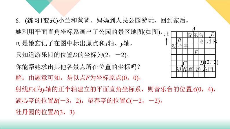 7．2.1　用坐标表示地理位置-(课堂训练课件)08