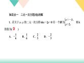 8.易错课堂(四)　二元一次方程组PPT课件 - 人教版七下