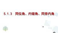 初中数学人教版七年级下册5.1.3 同位角、内错角、同旁内角完美版ppt课件