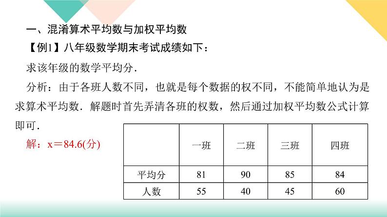 20.易错课堂(五)　数据的分析-（课堂训练课件）02