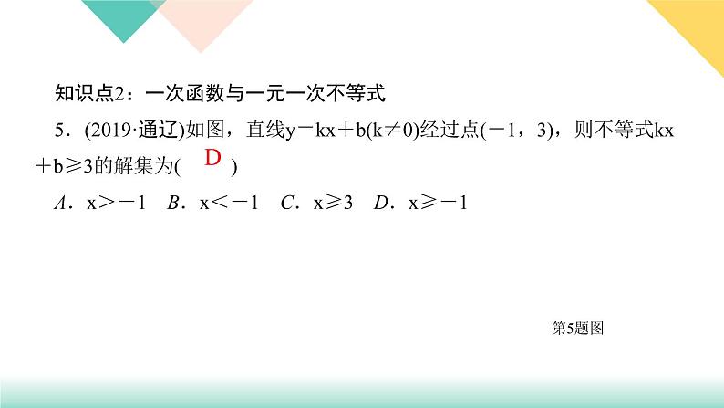 19．2.3　一次函数与方程、不等式第1课时　一次函数与一元一次方程、不等式-（课堂训练课件）07