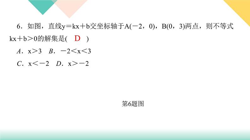 19．2.3　一次函数与方程、不等式第1课时　一次函数与一元一次方程、不等式-（课堂训练课件）08