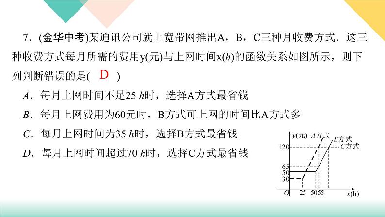 19.阶段自测(六)-（课堂训练课件）第7页