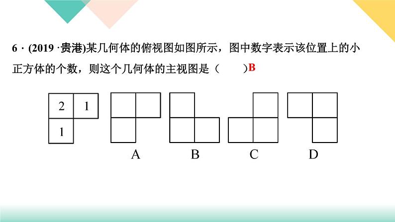 29．2　三视图 第2课时　由三视图描述几何体-（课堂训练课件）第8页