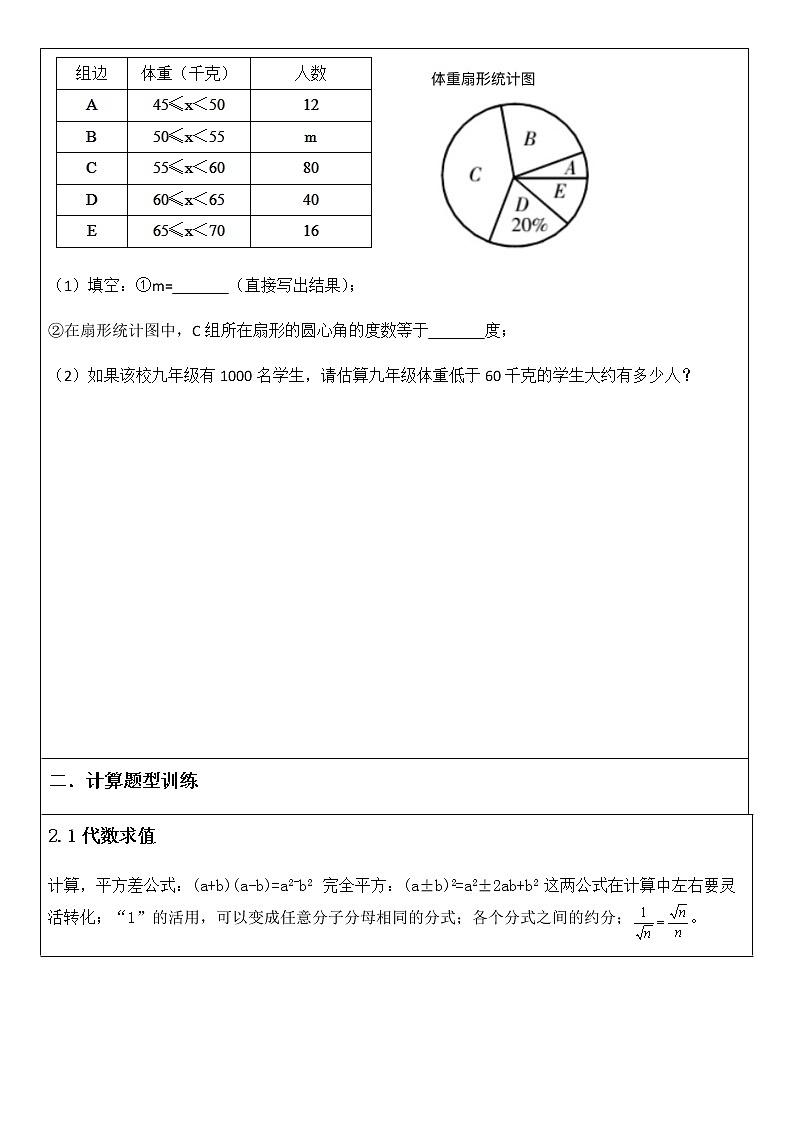 2020年九年级数学中考总复习学案（一）第3页