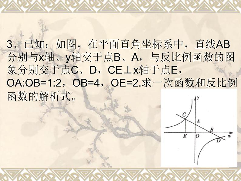 中考数学一轮复习--反比例函数复习课教学课件 (共16张PPT)06