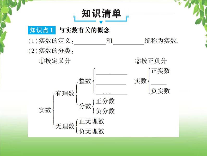 中考数学一轮复习考点梳理课件：1.1 实数02