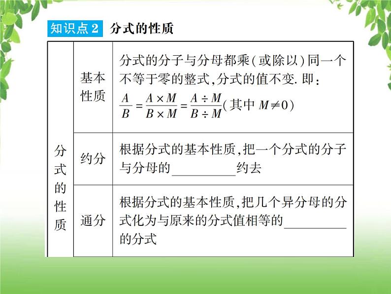 中考数学一轮复习考点梳理课件：1.3 分式第3页