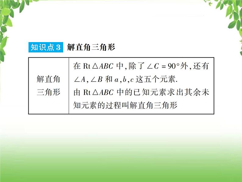 中考数学一轮复习考点梳理课件：4.26 锐角三角形函数与解直角三角形04