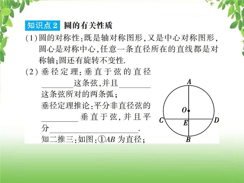 中考数学一轮复习考点梳理课件：4.27 圆的有关性质及与圆有关的位置关系03