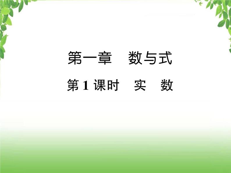 中考数学考点集训练习 1.1实数01