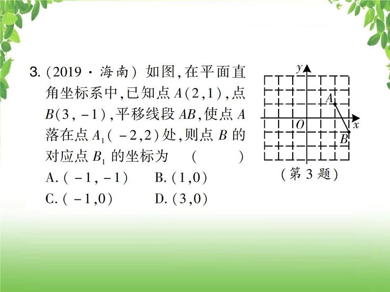 中考数学考点集训练习 3.9 平面直角坐标系与函数03