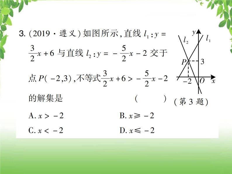 中考数学考点集训练习 3.10 一次函数的图象及其性质03