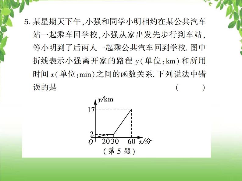 中考数学考点集训练习 3.11 一次函数的实际应用06