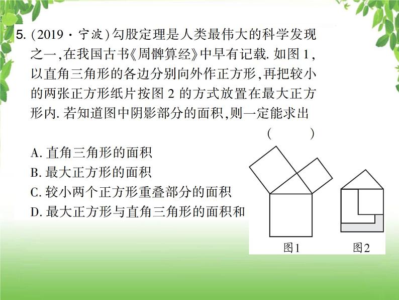 中考数学考点集训练习 4.21 直角三角形与勾股定理06