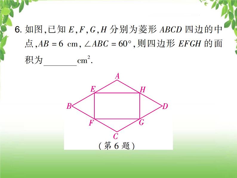 中考数学考点集训练习 4.24 正方形07