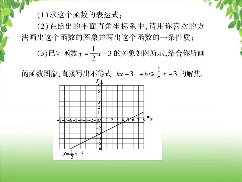 中考数学二轮专题突破课件：专题七 7.3函数图象及其性质探究问题第3页