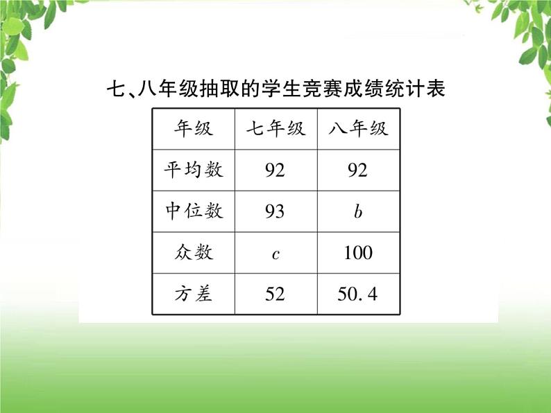 中考数学二轮专题突破课件：专题三 概率与统计问题05