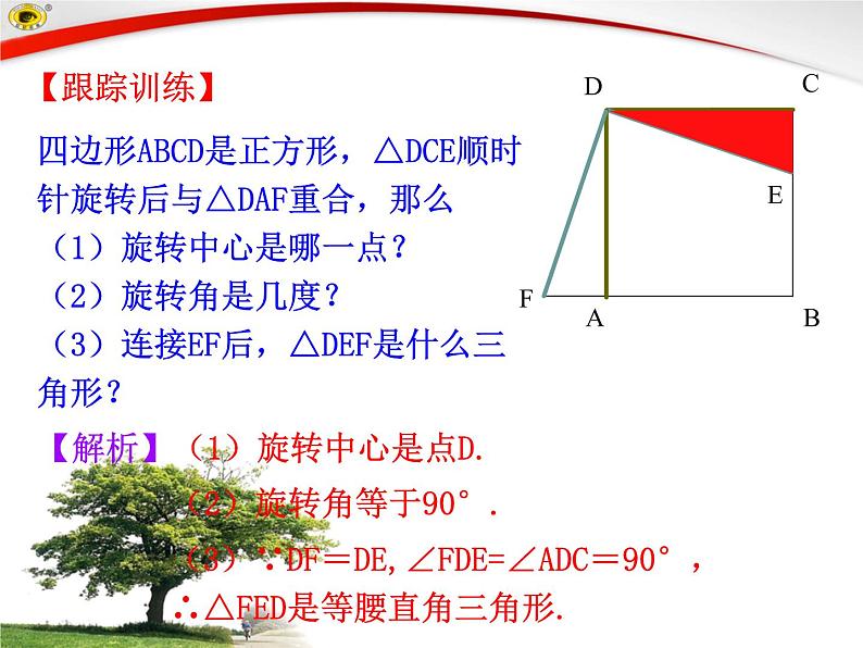 3.2  图形的旋转（北师大版八下） 课件08