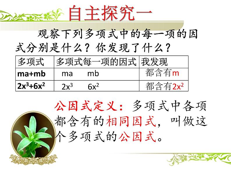 3.2.1 提公因式法 (上课A) 课件05