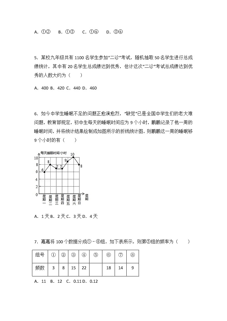 初中数学苏科八下期中卷（1）第2页