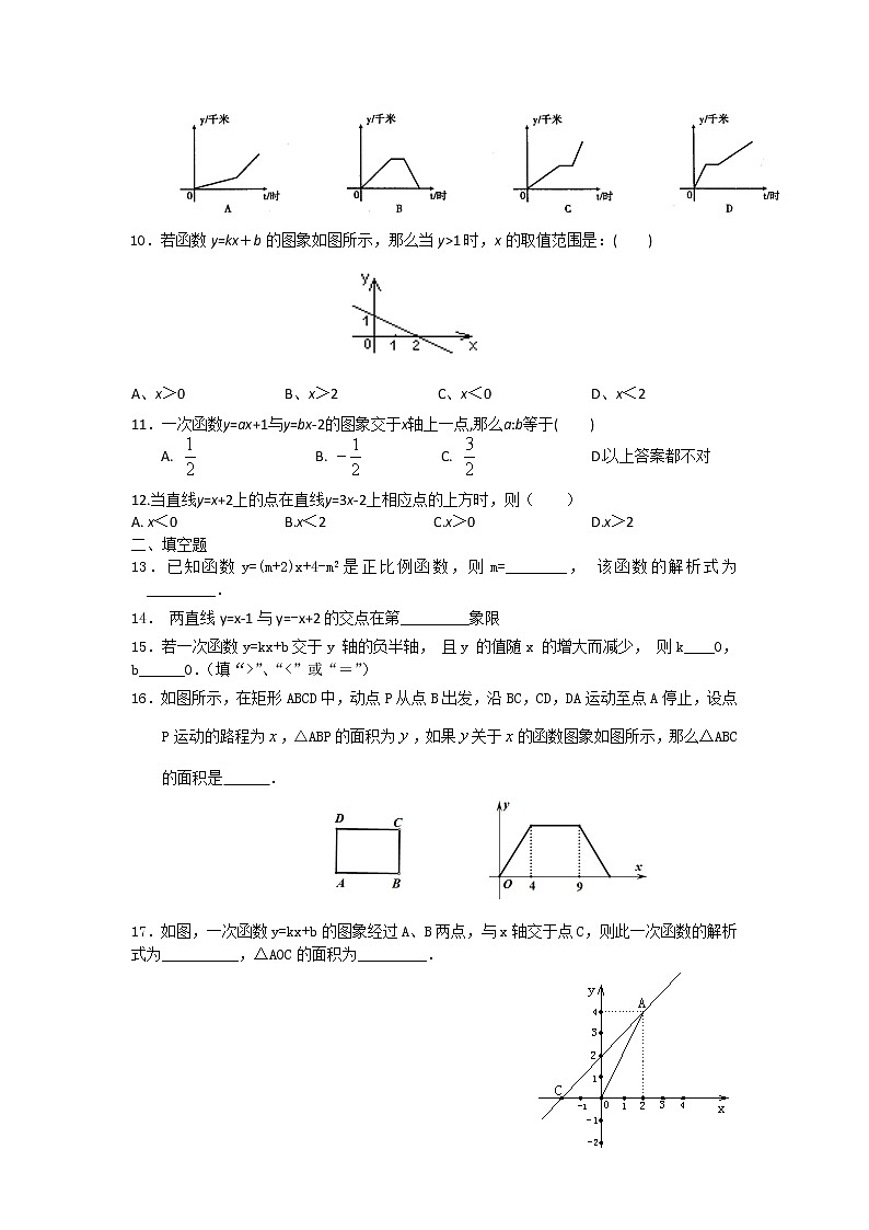 初中数学青岛八下第10章测试卷02