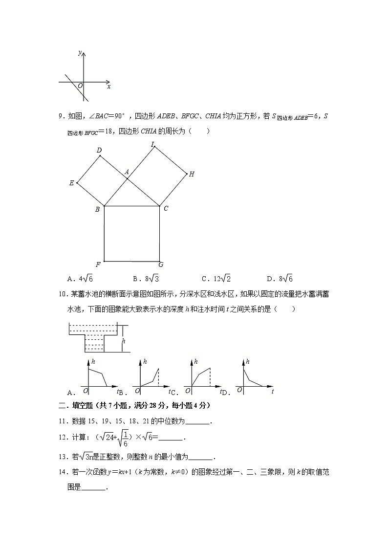 2019-2020学年广东省惠州市惠城区（人教版）八年级（下）期末复习试卷   附答案02