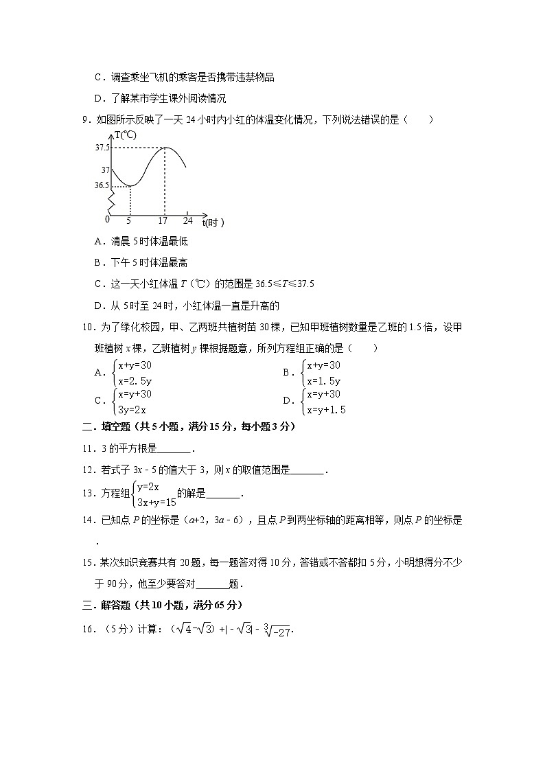 2019-2020学年广东省东莞市寮步镇（人教版）七年级（下）期末复习用卷（一）  解析版02